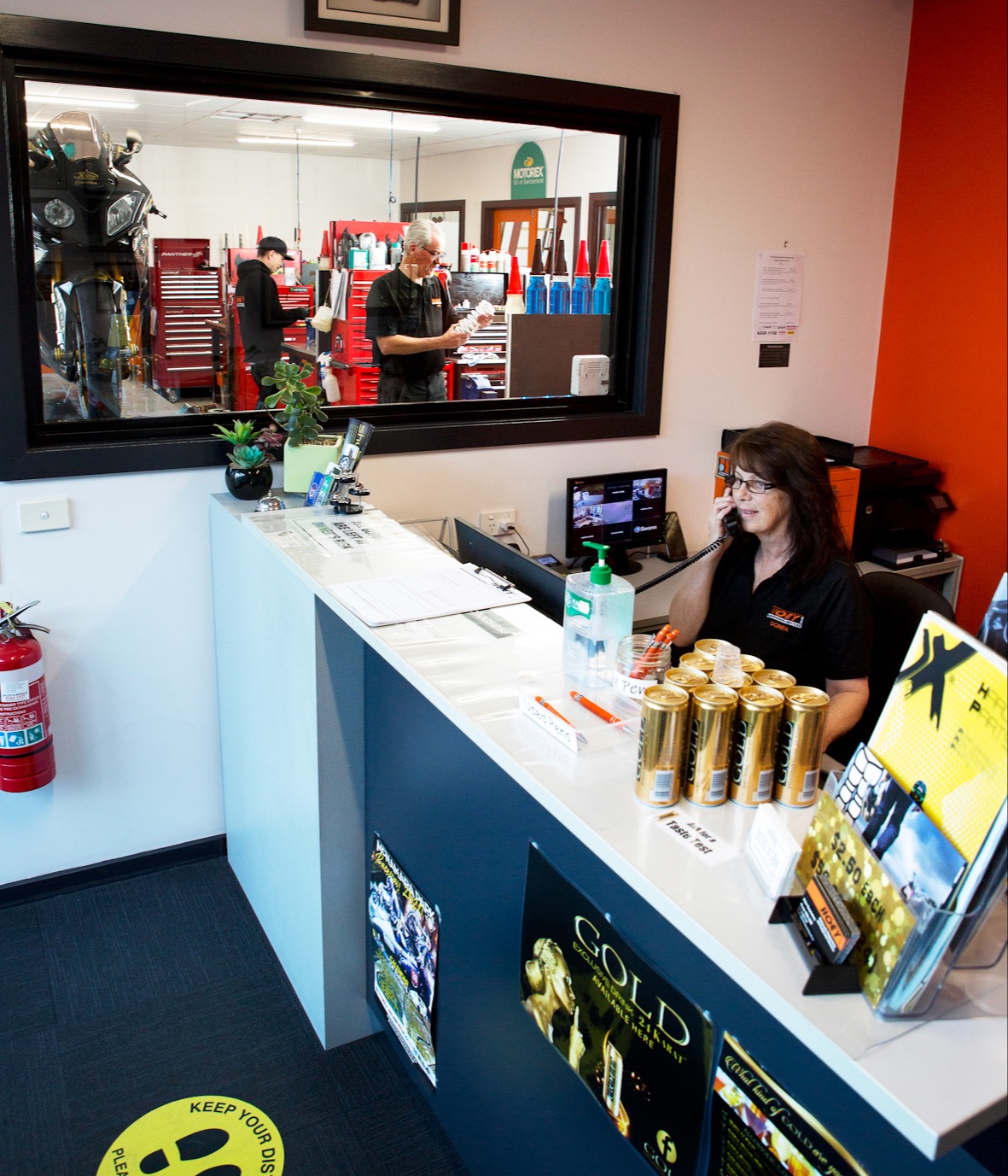 Reception - looking through to the Workshop