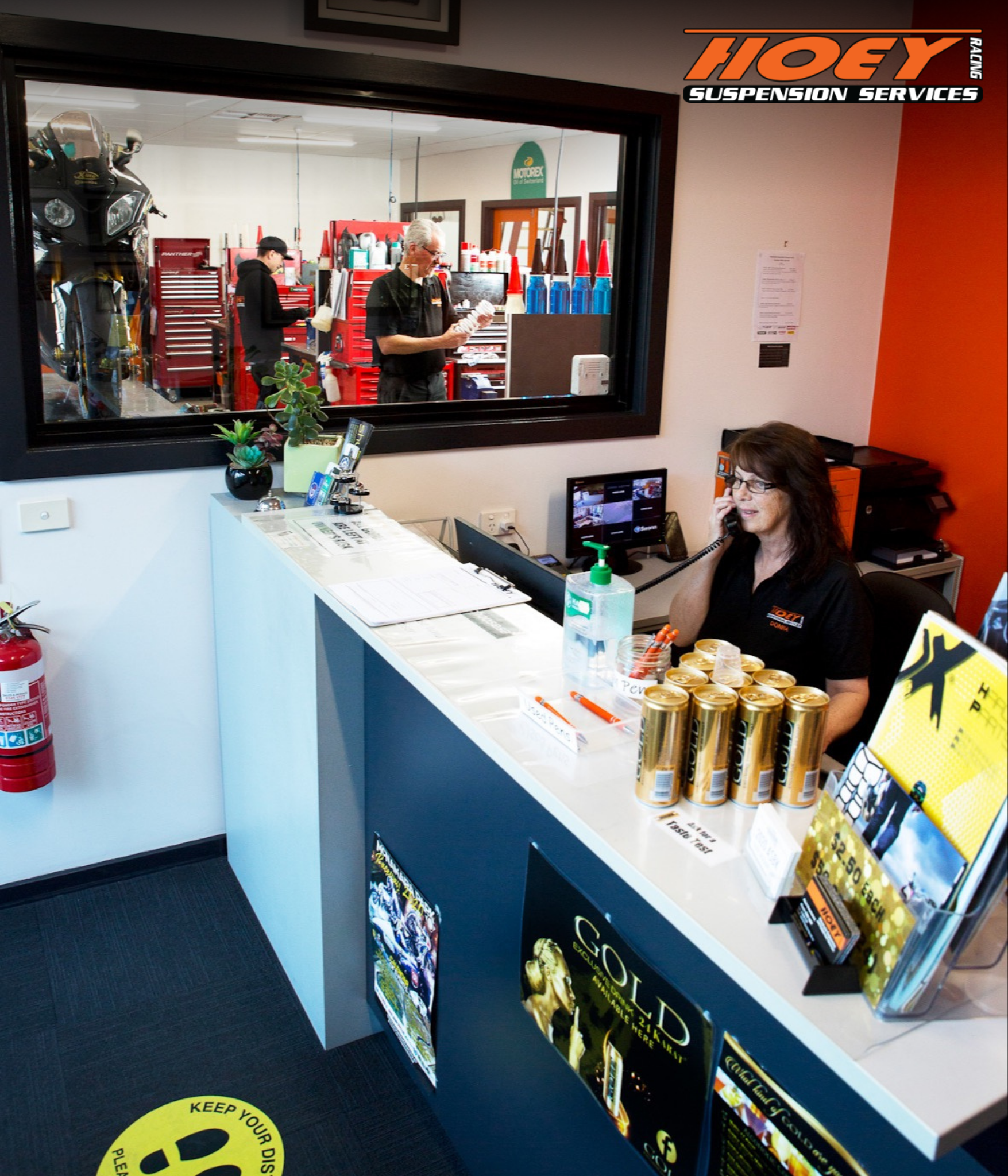 Reception - looking through to the Workshop